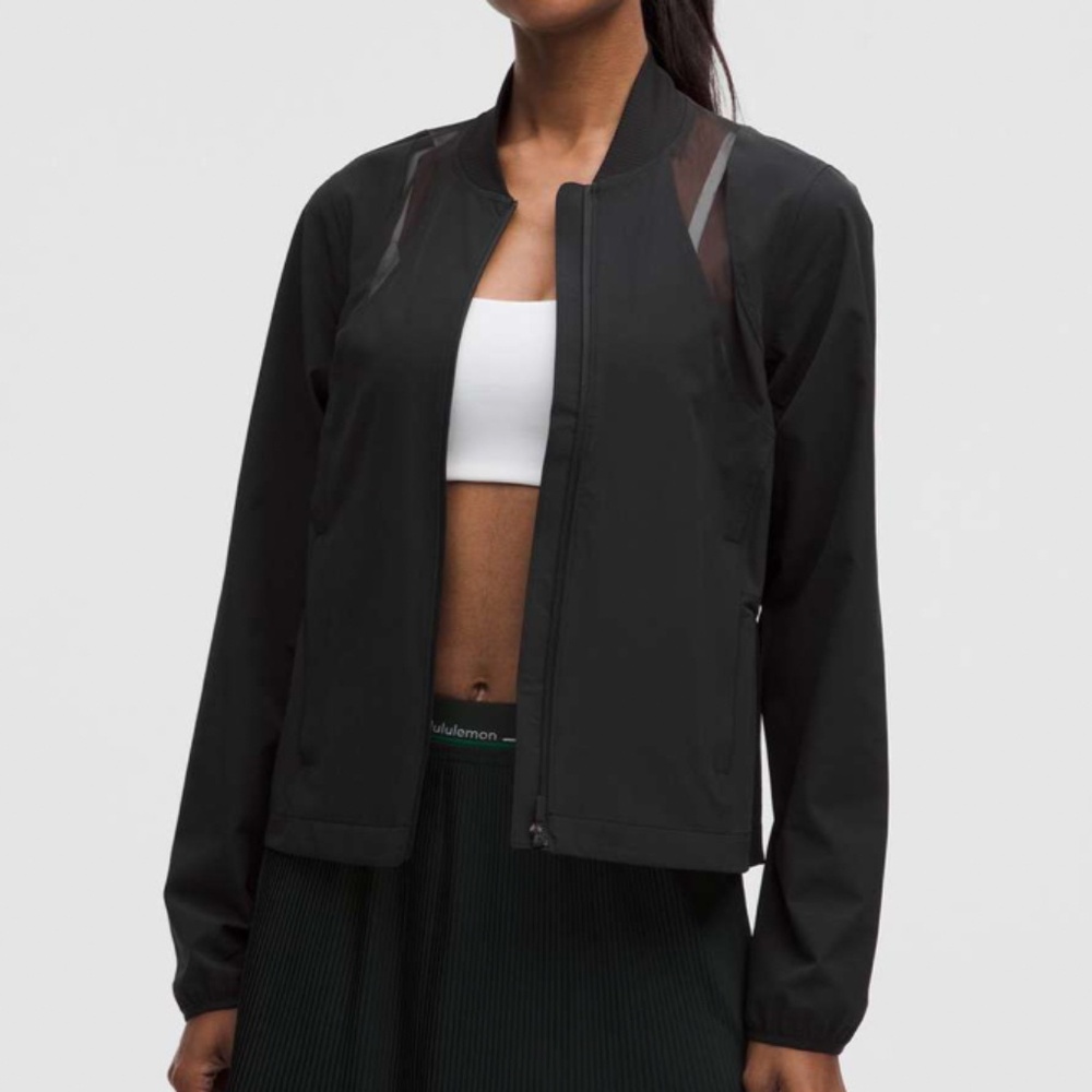 Lululemon Mesh-Ventilated Tennis Jacket | Black | Large